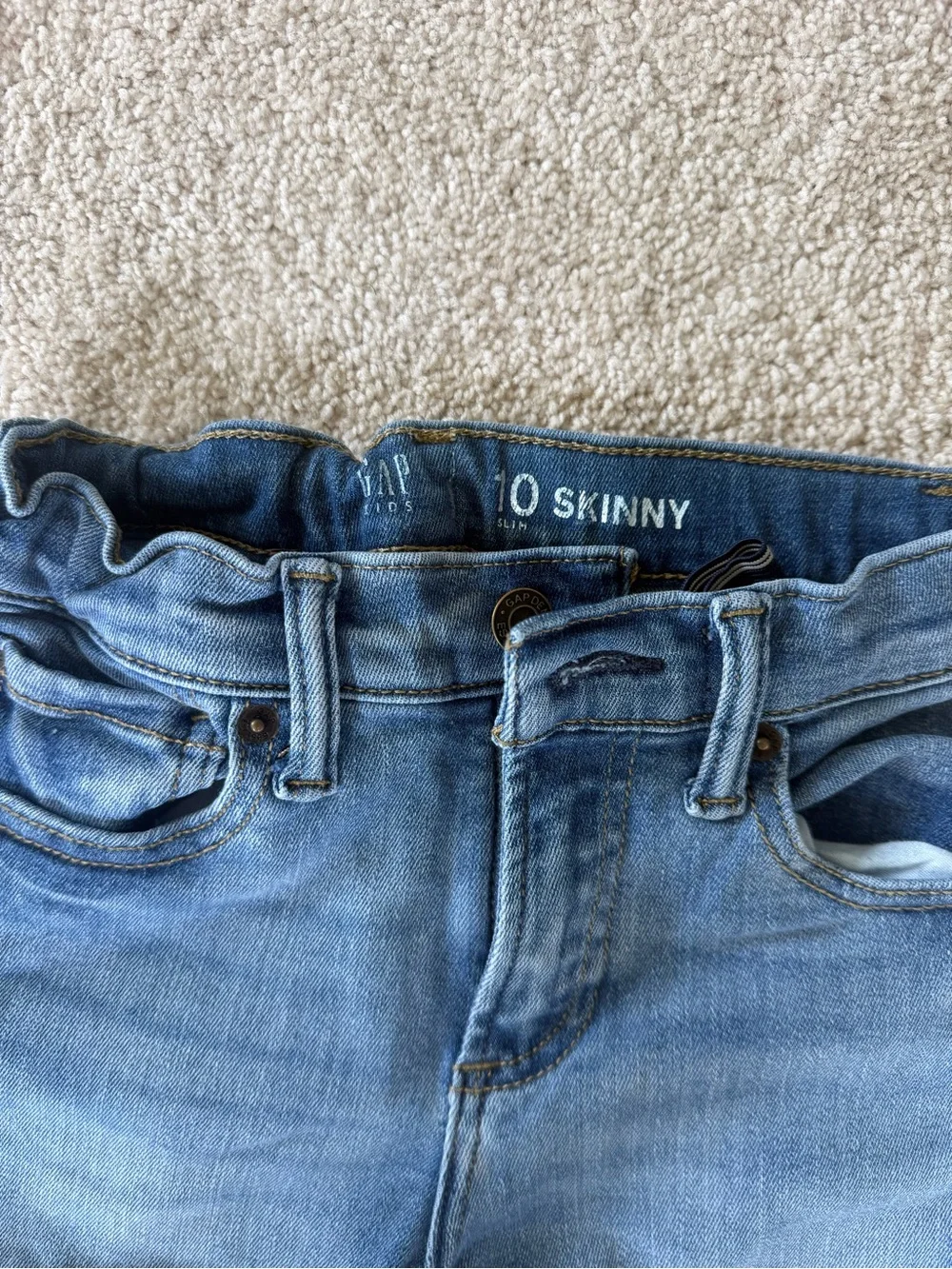 GAP Boys Skinny Jeans in Light Blue Wash